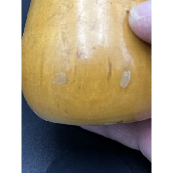 Vintage MCM Brown Wooden Toadstool Mushroom Bank Made in France - Picture 9 of 10